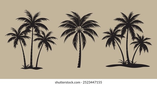 Palm Tree Vector | Tropical Tree Illustration for Summer, Vacation, and Nature