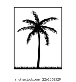 Palm Tree Wall Decor Laser Crafts Svg Design svg
