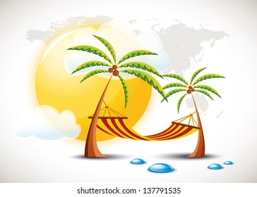 Palm trees concept