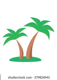 Palm trees. Holiday concept, palm, holiday icon, vector
