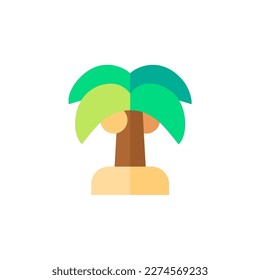 palm trees icon Ramadan and Islamic Eid