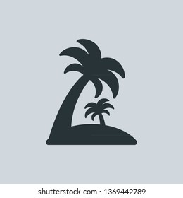 Palm trees icon vector