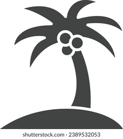 Palm Trees icon vector image. Suitable for mobile application web application and print media.