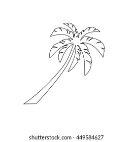 Palm Tree Outline Images, Stock Photos & Vectors | Shutterstock