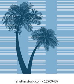palm trees over stripes (use together or separately)