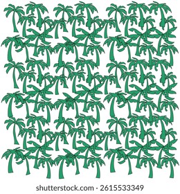 Palm trees pattern design for fabric textiles , coconut trees tropical patterns silhouette design , tropical palm trees leaf silhouette fabric fashion textiles design 