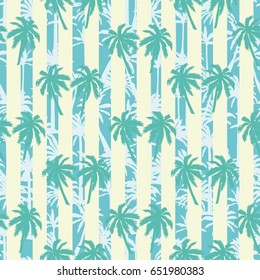 palm trees, pattern, vector, illustration