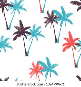 Palm trees seamless pattern