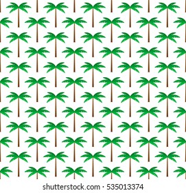 Palm trees seamless pattern background. Flat geometric style.