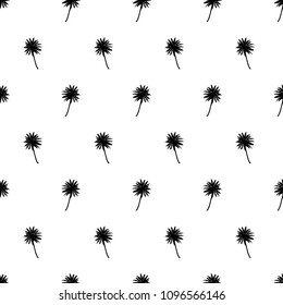 Palm trees seamless pattern. Tropical summer background. Black palm on white background. Exotic seamless pattern with palm. Vector EPS10