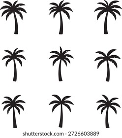  palm trees silhouette, , palm, tree, 