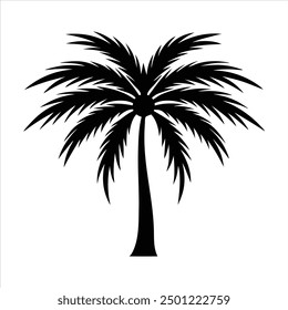 Palmeras siluetas Vector ilustración