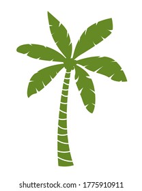 Palm Trees silhouettes vector illustration isolated on white background. Vector Illustration. 