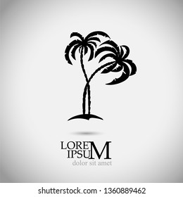 Palm trees. Vector