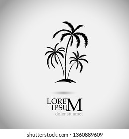 Palm trees. Vector