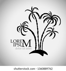 Palm trees. Vector