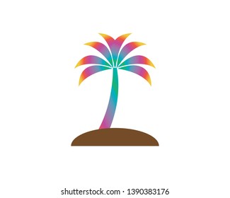 palm trees vector - Vector
