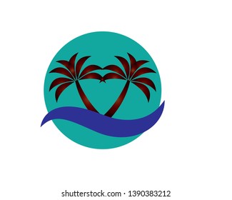 palm trees vector - Vector
