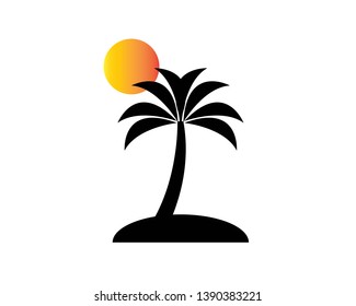 palm trees vector - Vector
