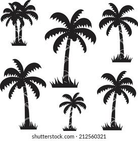  palm trees vector