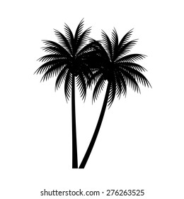palm trees vector