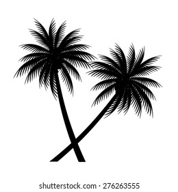 palm trees vector