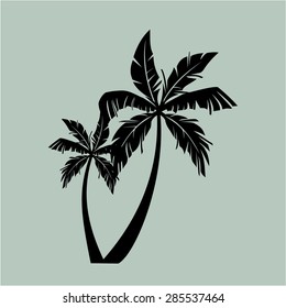 palm trees vector