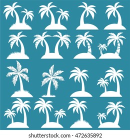 palm trees vector