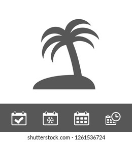 palm trees vector icon