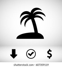 palm trees vector icon