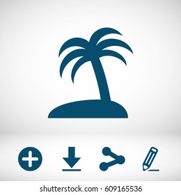 palm trees vector icon