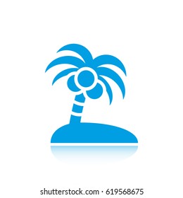 palm trees vector icon