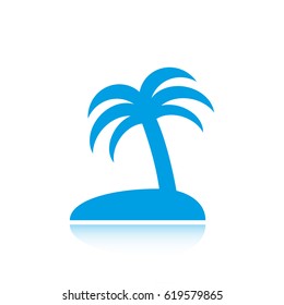 palm trees vector icon