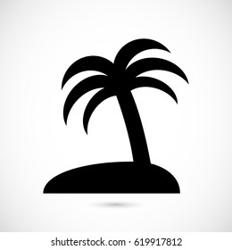 palm trees vector icon