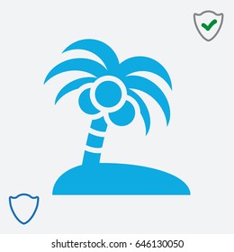 palm trees vector icon