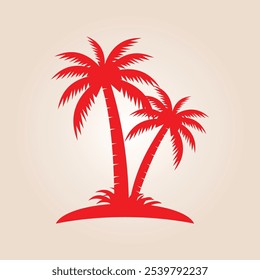 Palm trendy artwork beautiful abstract vector illustration colorful practical design.eps