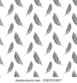 Palm Tropical Leaf Hawaiian Pattern. Vector