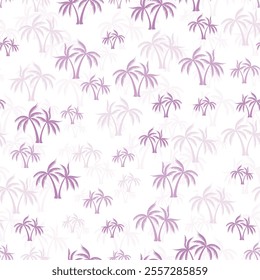 Palm tropical seamless pattern. Fabric print with trees. Natural vector background design. Tropic style wallpaper. Cartoon palm tree rainforest seamless pattern.