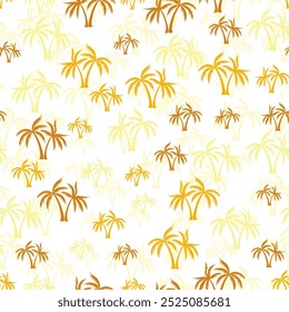 Palm tropische nahtlose Muster. Stoffdruck mit Bäumen. Natürliches Vektorhintergrund-Design. Tapete im Hawaii-Stil. Farbenfrohe Bademode Karibik niedlichen Muster.