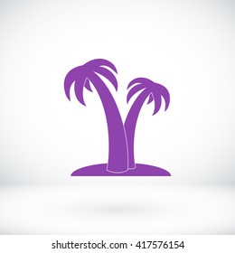 palm tropical tree icon