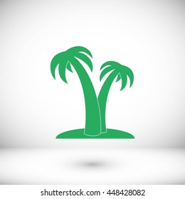 palm tropical tree icon