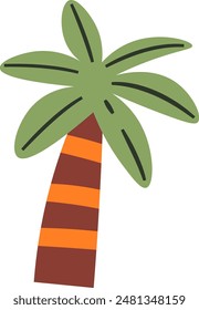 Palm Tropical Tree Vector Illustration