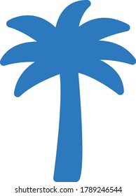 palm vector glyph color icon 