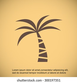 Palm vector icon
