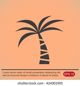 Palm vector icon
