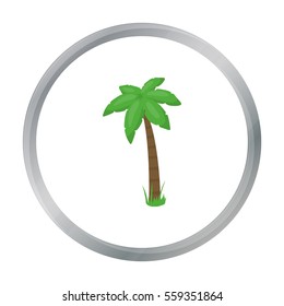 Palm vector icon in cartoon style for web