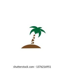 Palm vector icon flat design