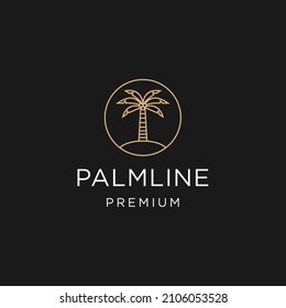 Palm vector icon logotype symbol.