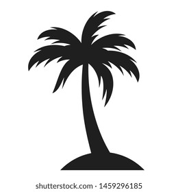 Palm vector icon on white background