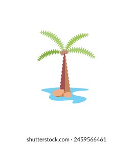 palm vector, icon white background eps